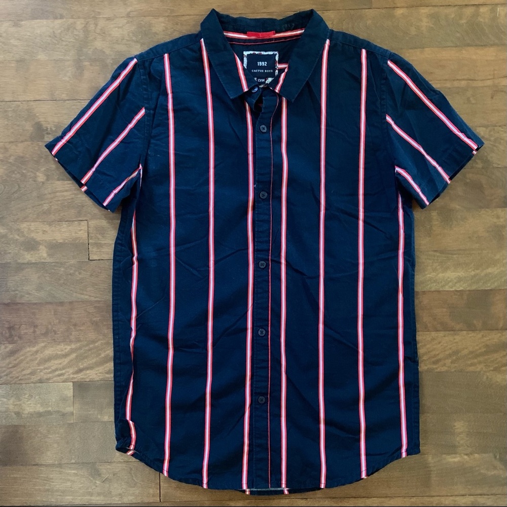 CACTUS BOYS button-down short-sleeve shirt (13/14)